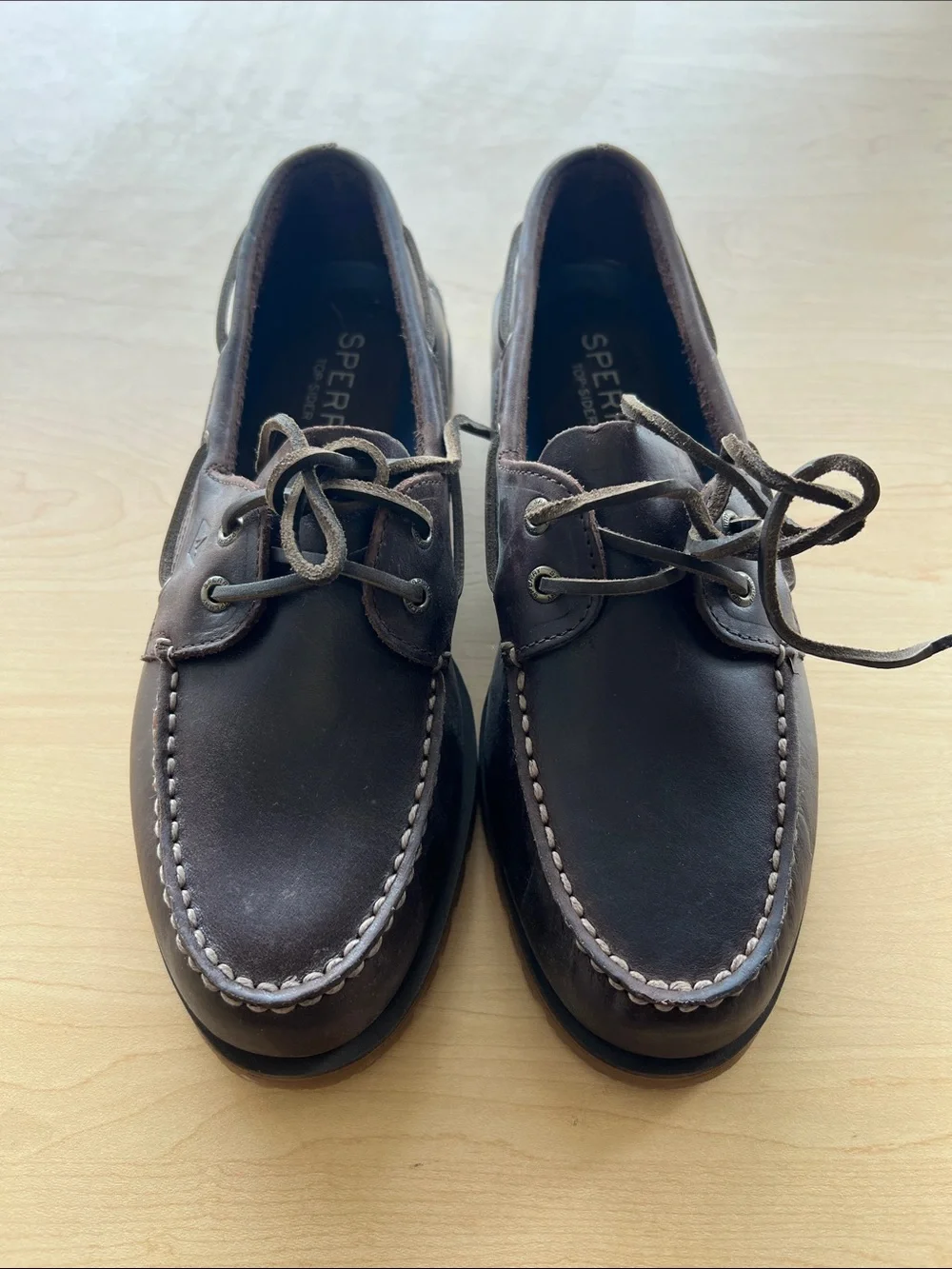 Sperry Brown Leather Moccasin-Style Boat Shoes